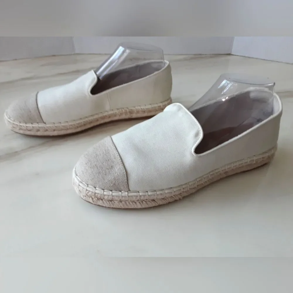 Universal Thread Skipper Cream Platform Slip On Espadrille Sz. 10